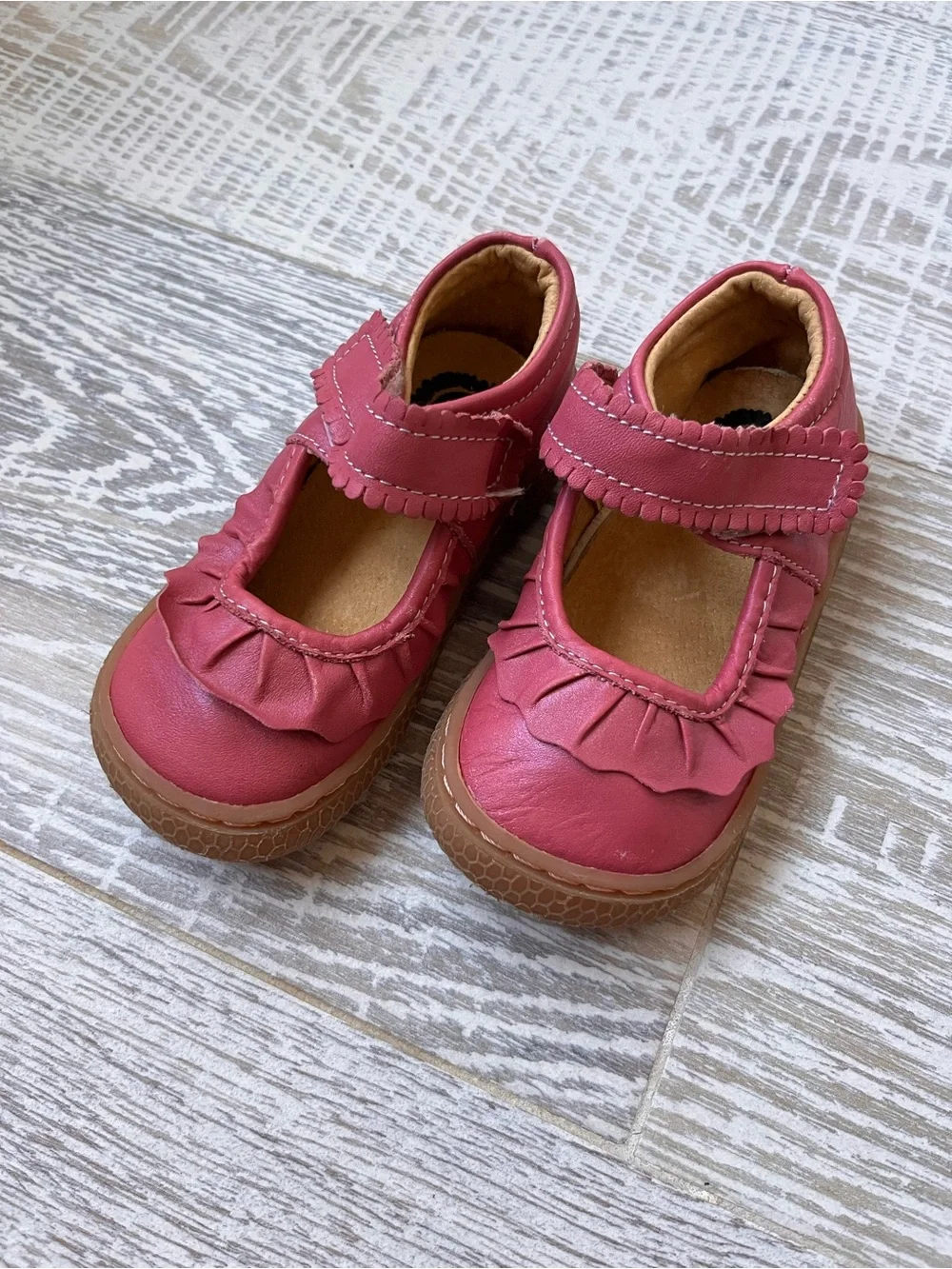 Livie & Luca Size 8 Girls Toddler Mary Jane Shoes in Pink Velcro
